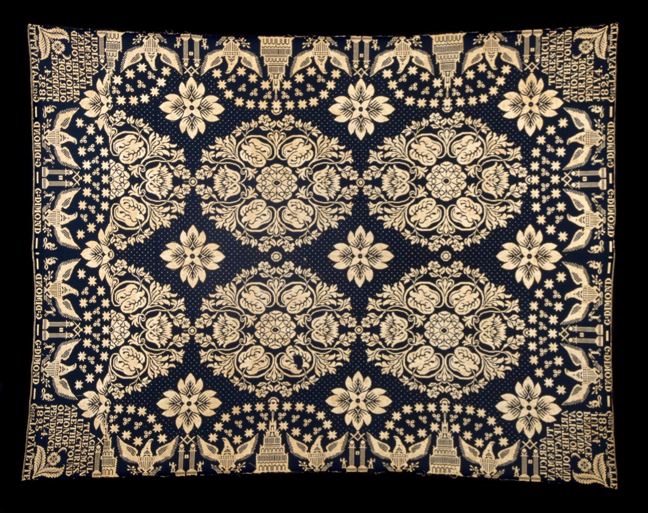 الزراعة والمصنعين غطاء مزدوج القماش ، ج. 1821-1828 (صوف وقطن) بواسطة جيمس (Attr.to) الكسندر