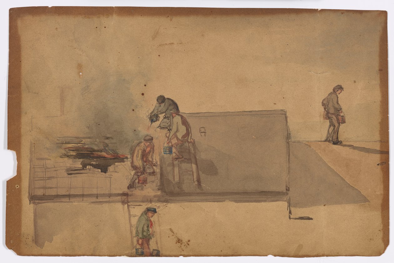 حريق في بومفريت 1849. بواسطة جيمس أبوت ماكنيل ويسلر