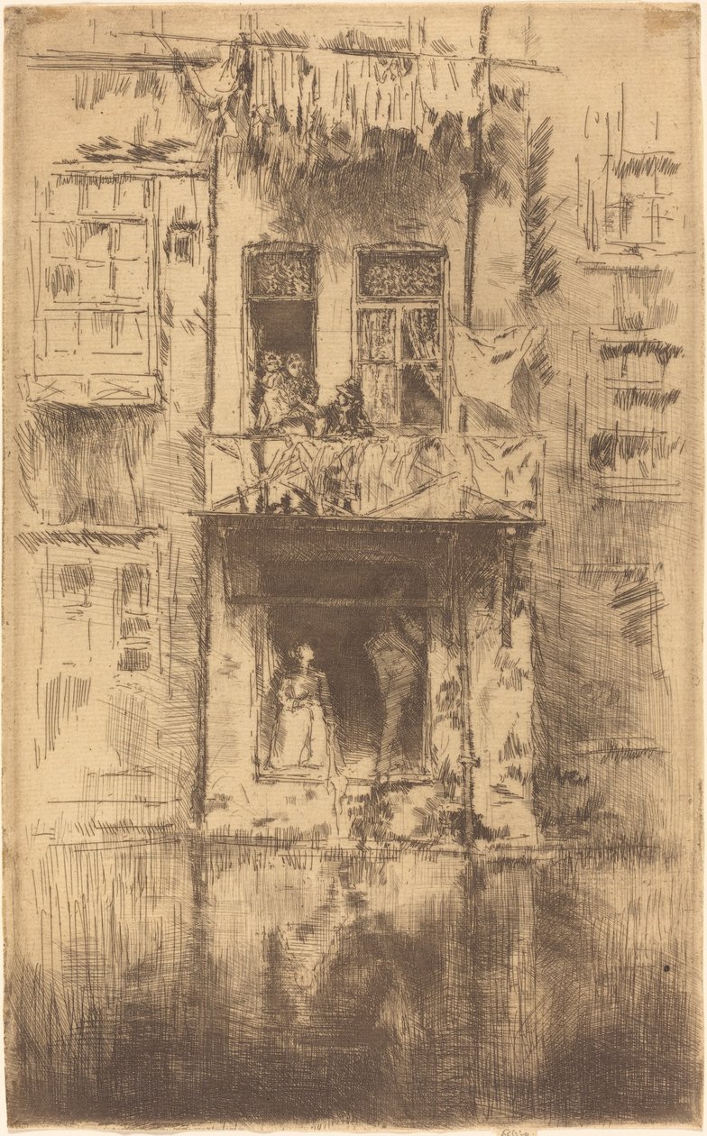 شرفة ، أمستردام ، 1889. بواسطة جيمس أبوت ماكنيل ويسلر