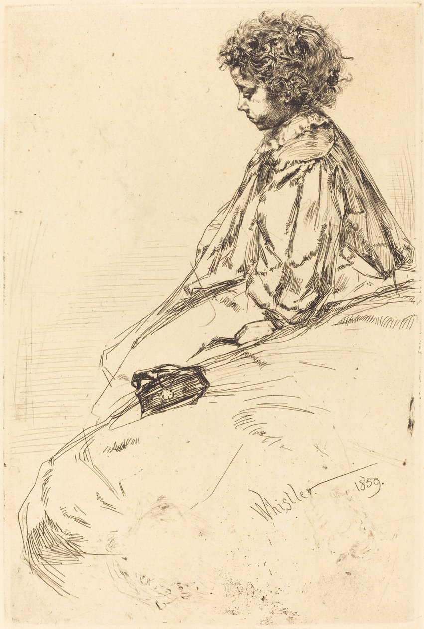 Bibi Lalouette, 1859.  بواسطة جيمس أبوت ماكنيل ويسلر