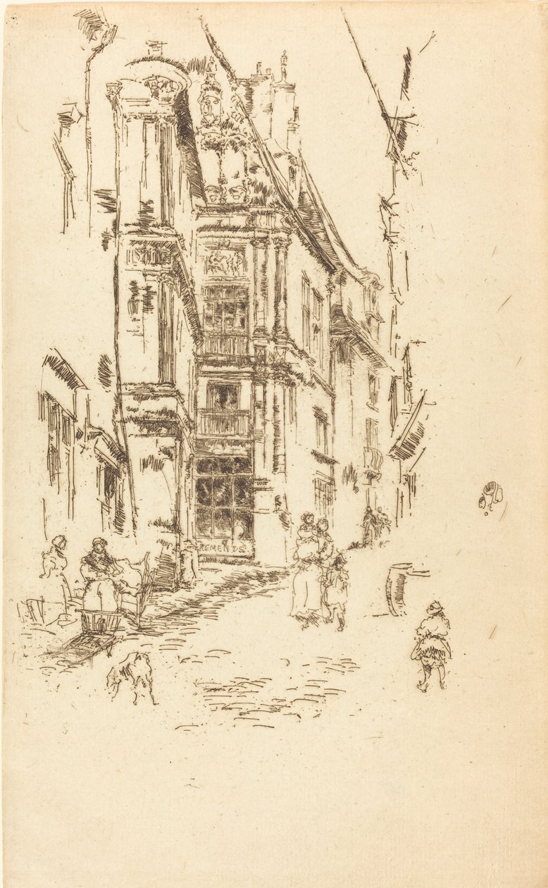 المستشارية ، Loches ، 1888. بواسطة جيمس أبوت ماكنيل ويسلر