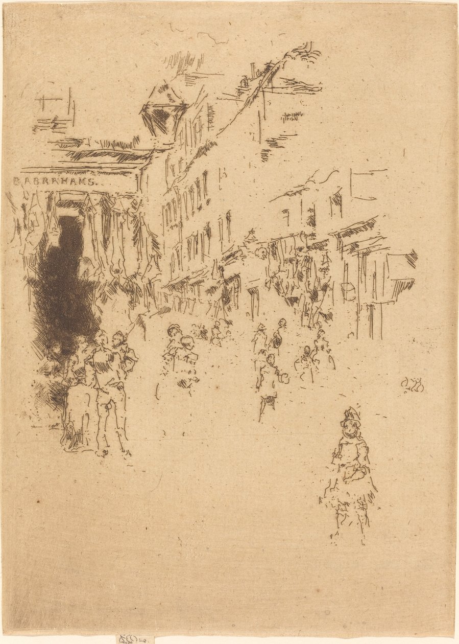 شارع Cutler ، Hounsditch ، 1887. بواسطة جيمس أبوت ماكنيل ويسلر