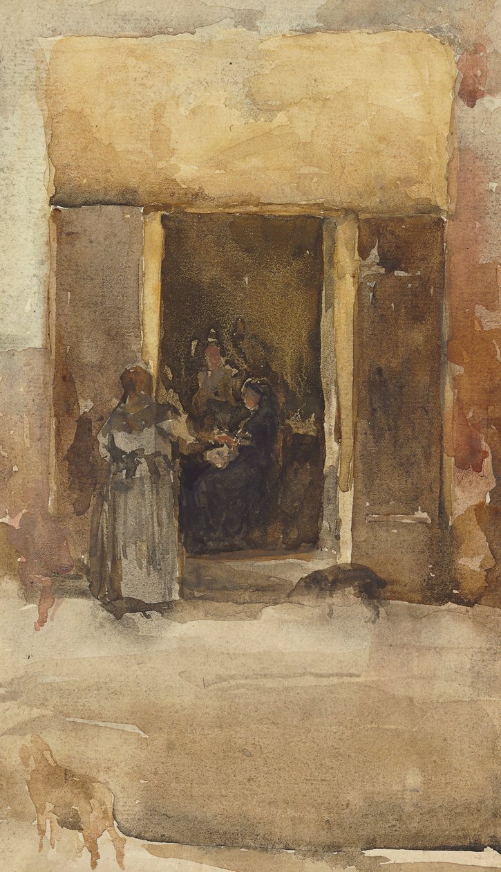 الأشكال في المدخل ، c.1897-99 بواسطة جيمس أبوت ماكنيل ويسلر