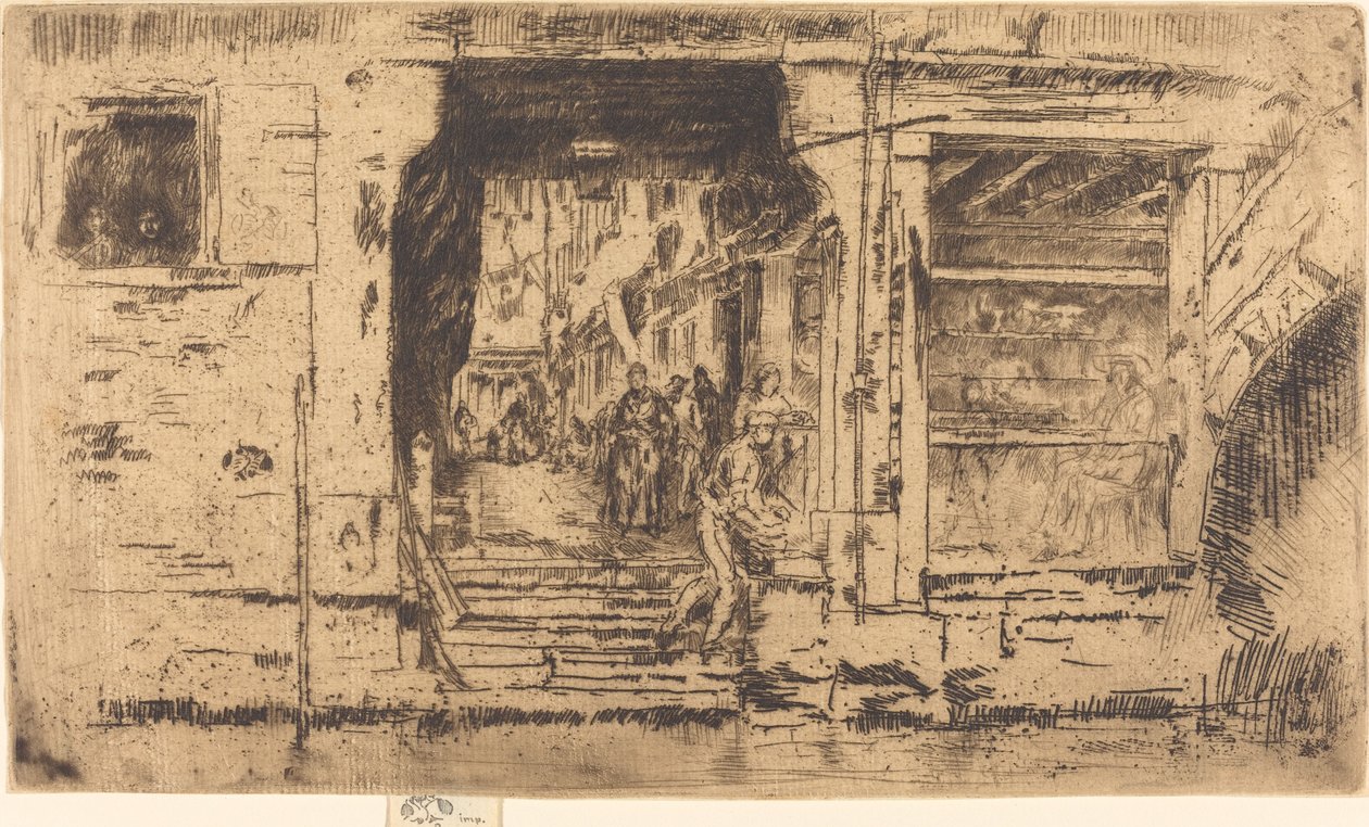 متجر الأسماك ، البندقية ، 1880. بواسطة جيمس أبوت ماكنيل ويسلر