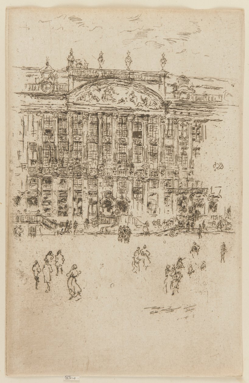 Grand 'Place ، بروكسل ، 1887. بواسطة جيمس أبوت ماكنيل ويسلر