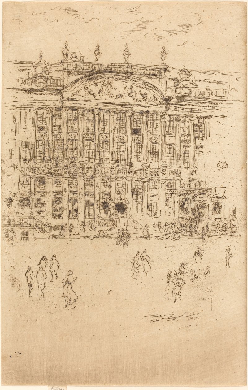 Grand 'Place ، بروكسل ، 1887. بواسطة جيمس أبوت ماكنيل ويسلر