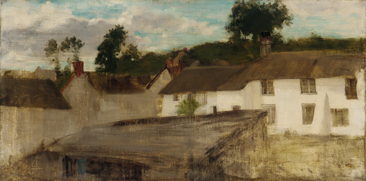 الأخضر والفضي: The Devonshire Cottages ، 1883 أو 1884. بواسطة جيمس أبوت ماكنيل ويسلر