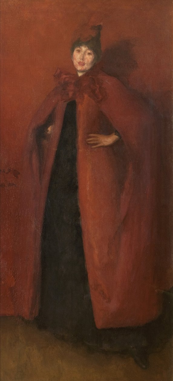 التناغم باللون الأحمر: Lamplight ، 1884-86 بواسطة جيمس أبوت ماكنيل ويسلر