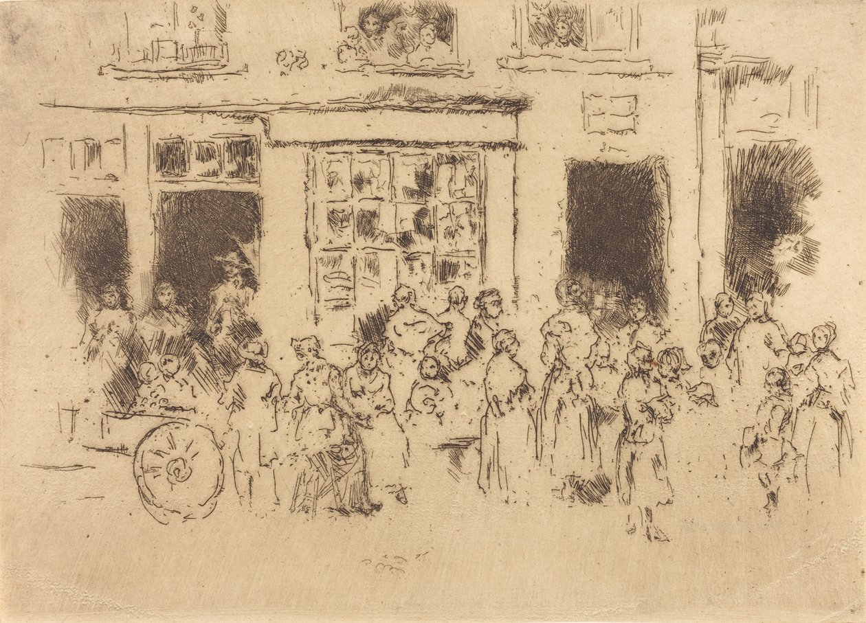 هاي ستريت ، بروكسل ، 1887. بواسطة جيمس أبوت ماكنيل ويسلر