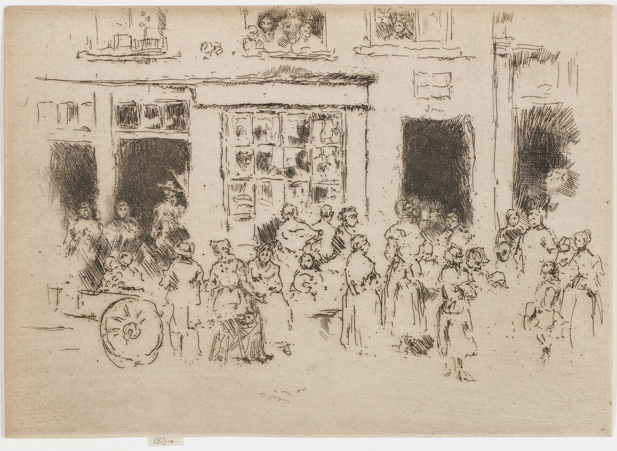 هاي ستريت ، بروكسل ، 1887. بواسطة جيمس أبوت ماكنيل ويسلر