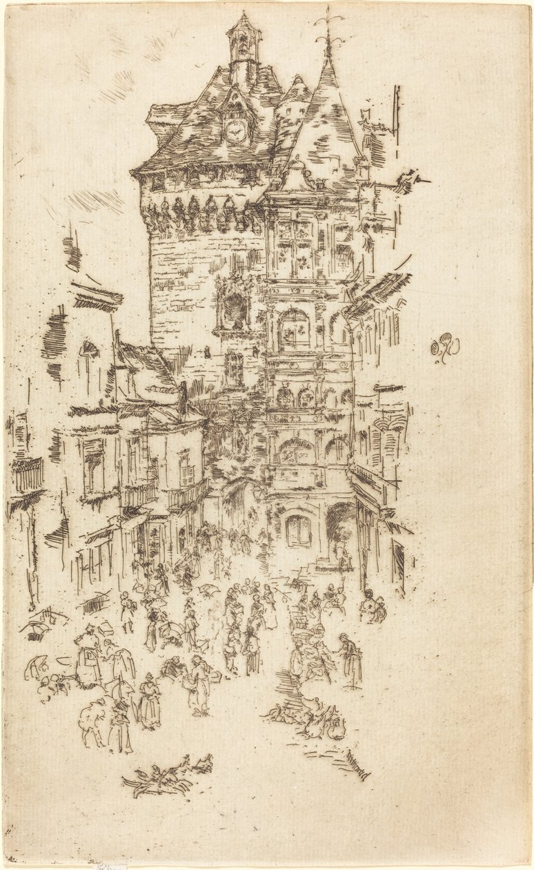 دار البلدية ، Loches ، 1888. بواسطة جيمس أبوت ماكنيل ويسلر