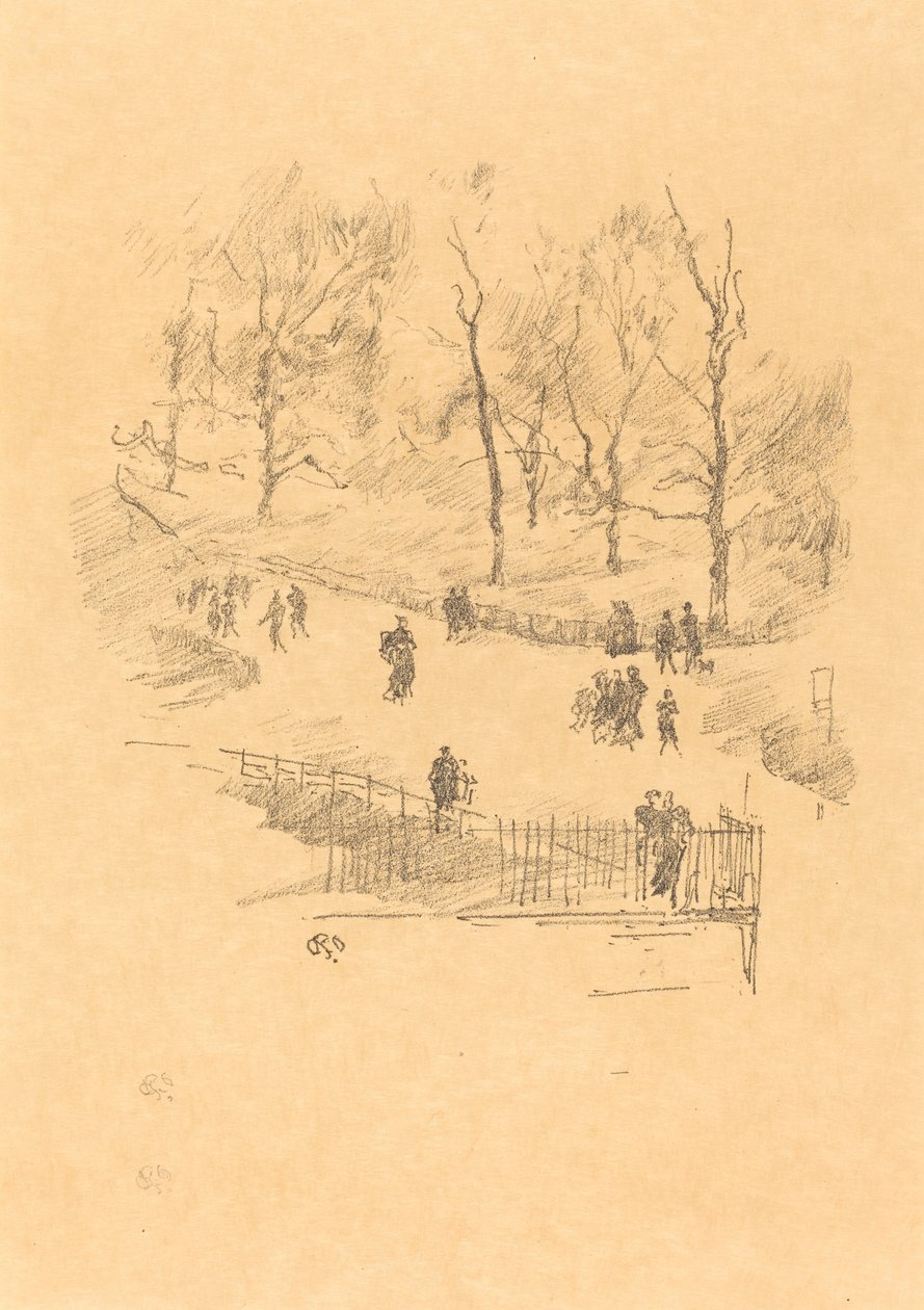 حدائق كنسينغتون 1896. بواسطة جيمس أبوت ماكنيل ويسلر