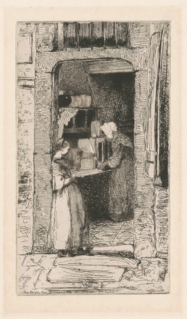 بائع الخردل ، 1858. بواسطة جيمس أبوت ماكنيل ويسلر