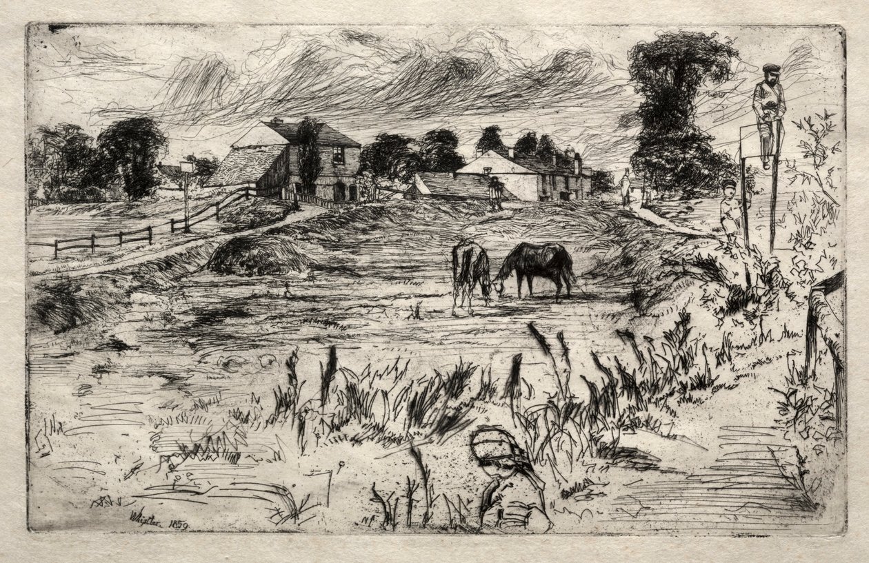 منظر طبيعي مع الحصان ، 1859. بواسطة جيمس أبوت ماكنيل ويسلر