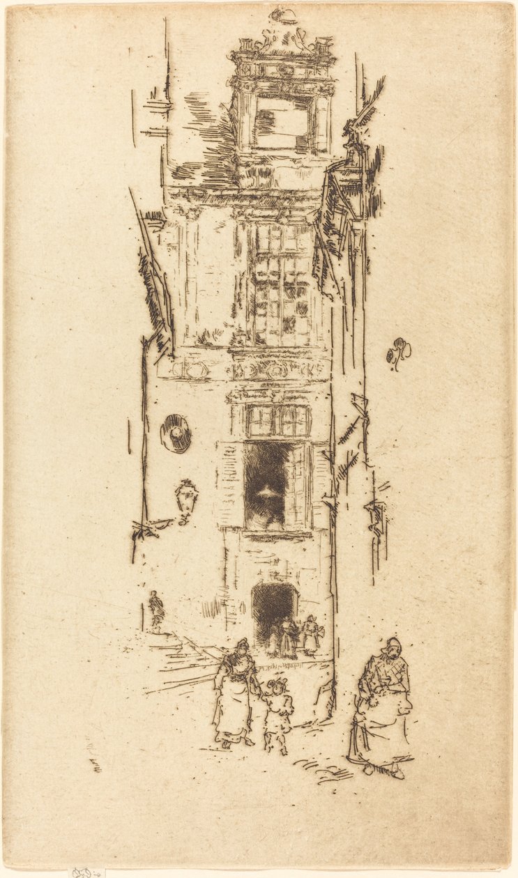 قاعة المدينة ، Loches ، 1888. بواسطة جيمس أبوت ماكنيل ويسلر