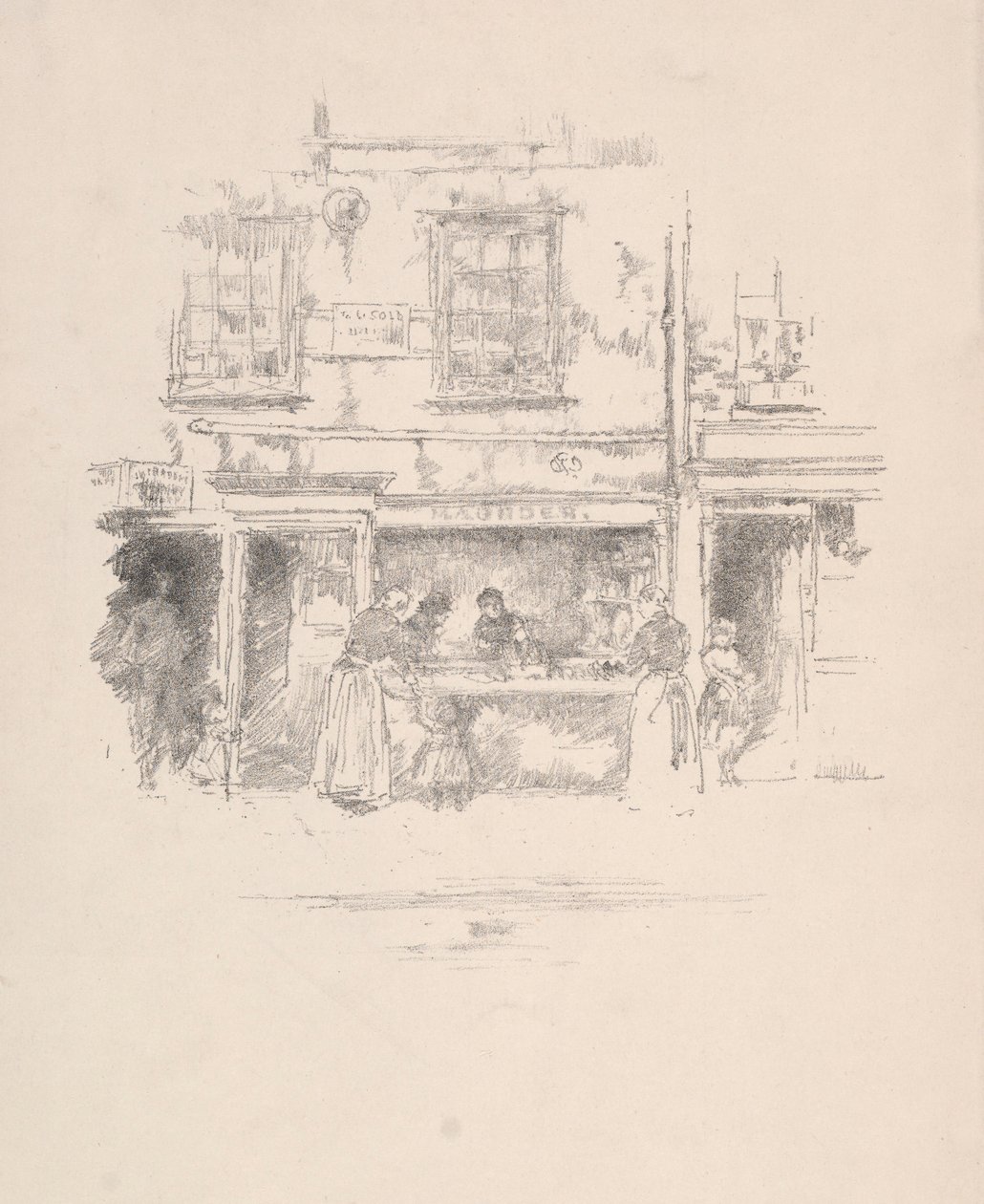 Maunders Fish Shop ، تشيلسي ، 1890. بواسطة جيمس أبوت ماكنيل ويسلر