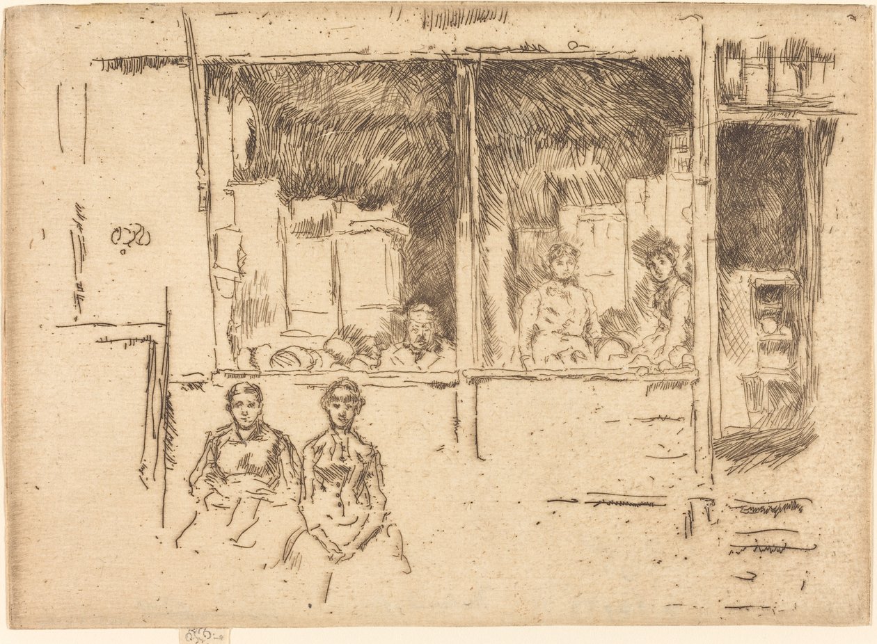 متجر البطيخ ، Hounsditch ، c. 18861888. بواسطة جيمس أبوت ماكنيل ويسلر