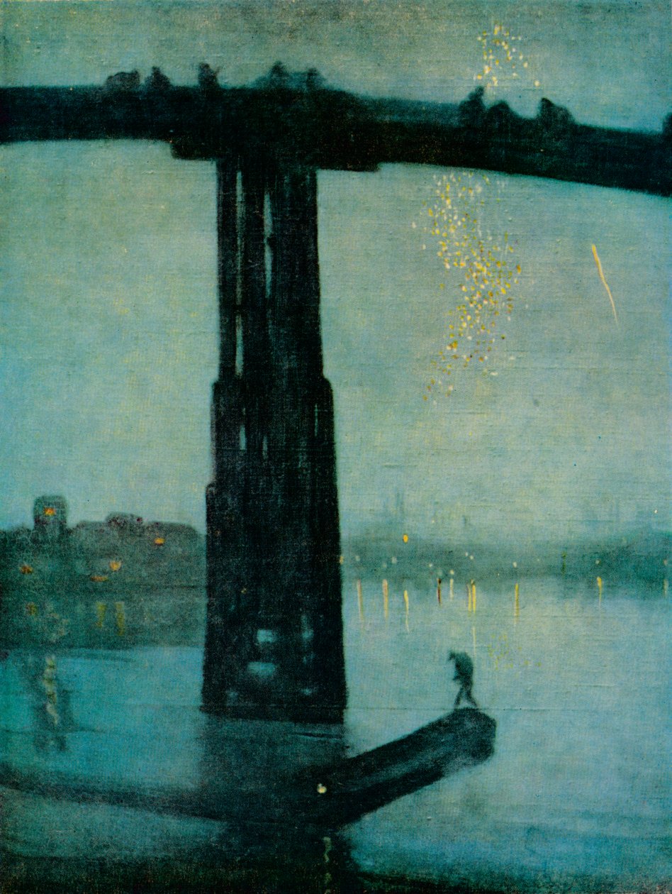 الموسيقى الليلية: الأزرق والذهبي - Old Battersea Bridge ، c1872-5 بواسطة جيمس أبوت ماكنيل ويسلر