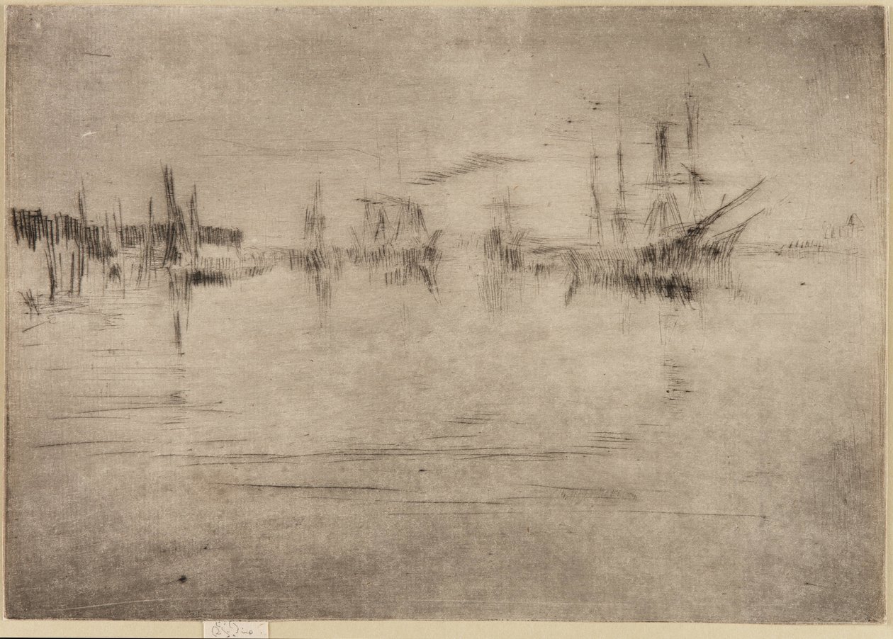Nocturne Shipping ، 1879-1880. بواسطة جيمس أبوت ماكنيل ويسلر
