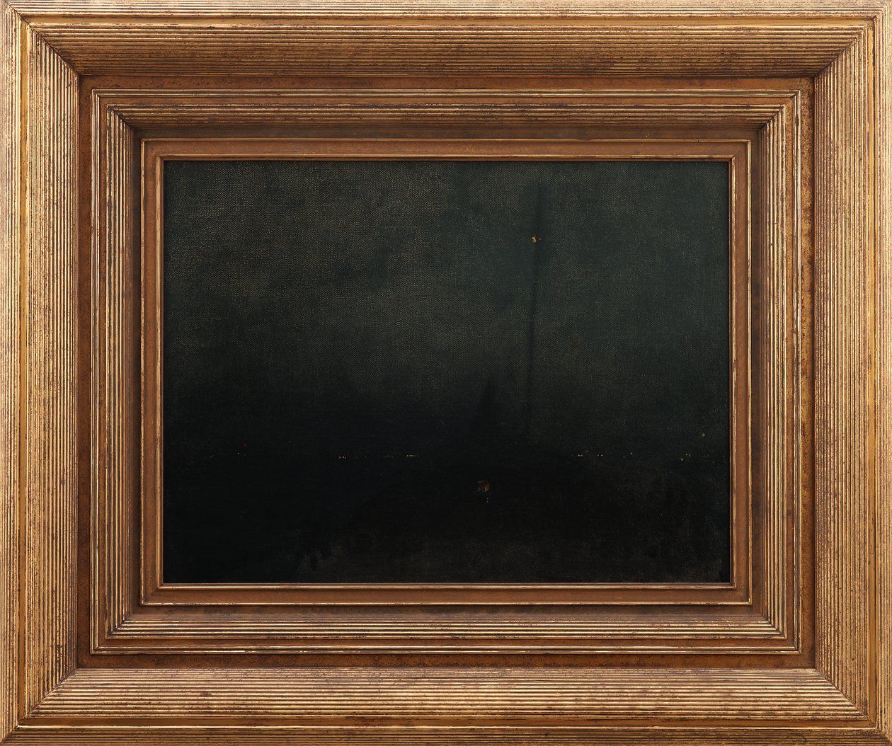 الموسيقى الليلية باللون الأسود والذهبي: مدخل إلى ساوثهامبتون واتر ، c.1875-76 بواسطة جيمس أبوت ماكنيل ويسلر