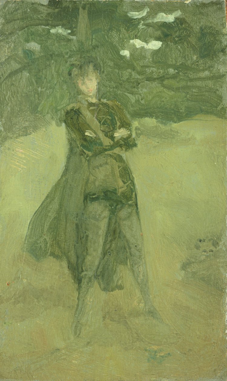 ملحوظة باللونين الأخضر والبني: أورلاندو في كومبي ، c.1884-85 بواسطة جيمس أبوت ماكنيل ويسلر