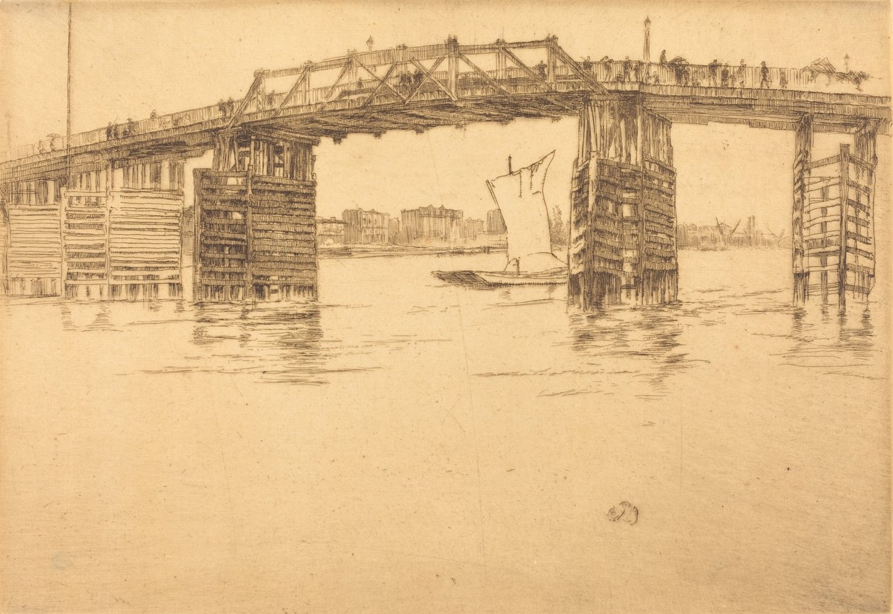 جسر باترسي القديم ، 1879. بواسطة جيمس أبوت ماكنيل ويسلر