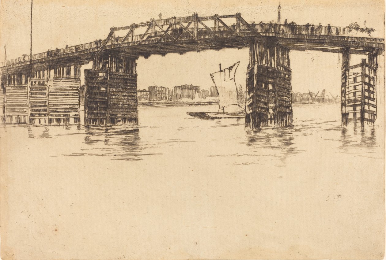 جسر باترسي القديم ، 1879. بواسطة جيمس أبوت ماكنيل ويسلر