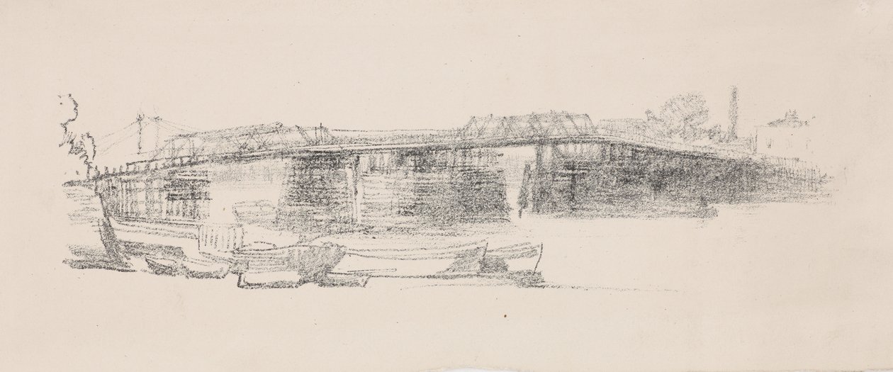 جسر باترسي القديم ، رقم 2 ، 1878-1879. بواسطة جيمس أبوت ماكنيل ويسلر
