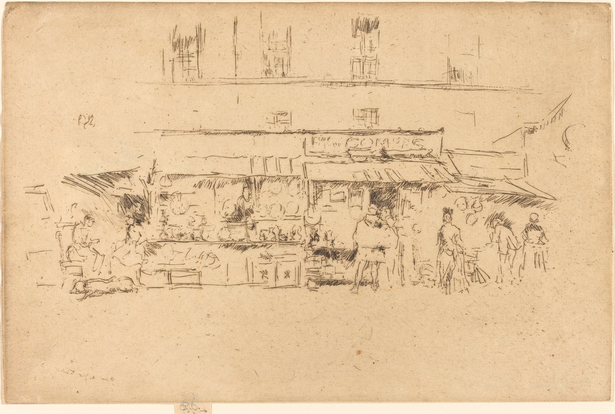 Quai de Montebello ، 1893. بواسطة جيمس أبوت ماكنيل ويسلر