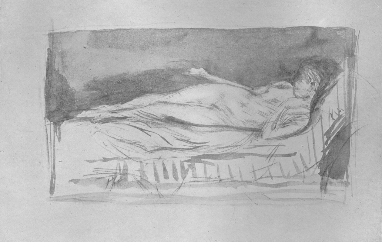 رسم لفتاة ، عارية ، c1878 ، 1904 بواسطة جيمس أبوت ماكنيل ويسلر