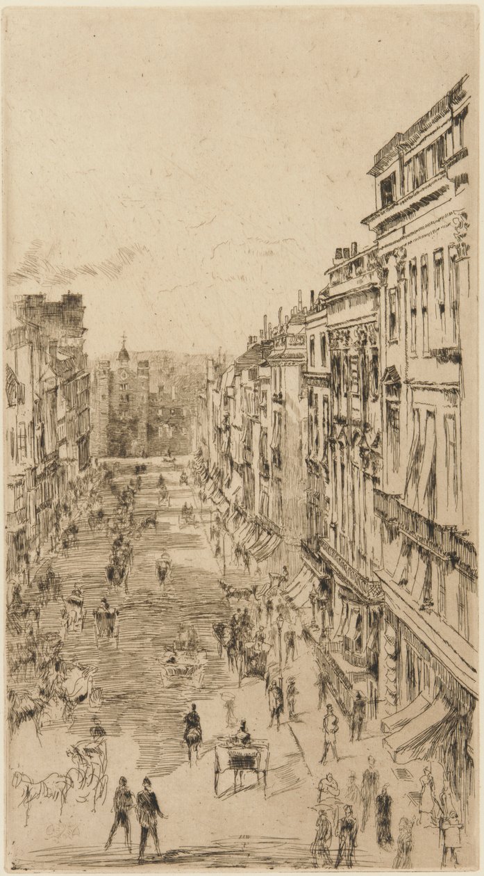 شارع سانت جيمس ، 1878. بواسطة جيمس أبوت ماكنيل ويسلر