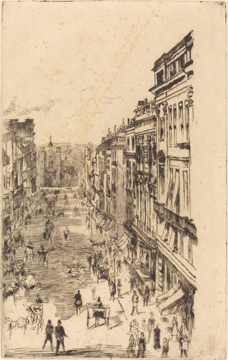 شارع سانت جيمس ، 1878. بواسطة جيمس أبوت ماكنيل ويسلر