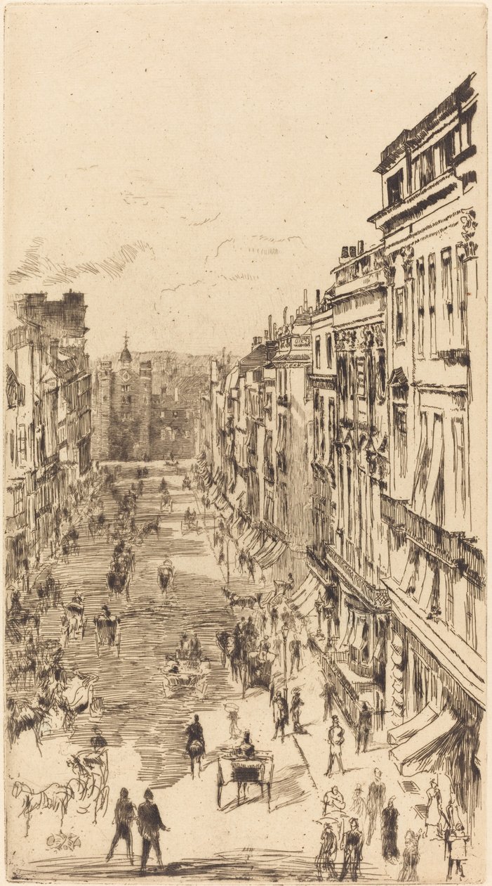 شارع سانت جيمس ، 1878. بواسطة جيمس أبوت ماكنيل ويسلر