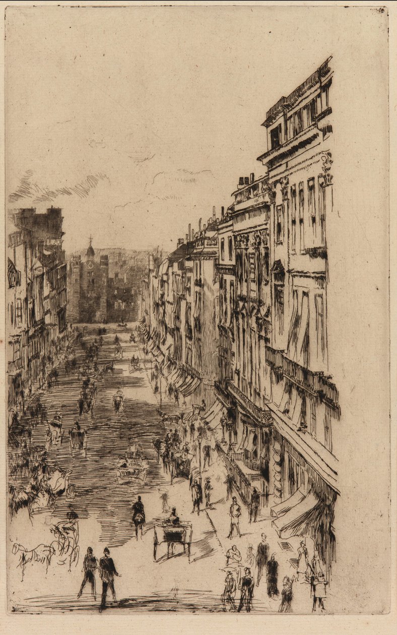 شارع سانت جيمس ، 1878. بواسطة جيمس أبوت ماكنيل ويسلر