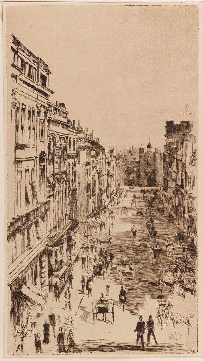 شارع سانت جيمس .. ، لندن ، 1878. بواسطة جيمس أبوت ماكنيل ويسلر