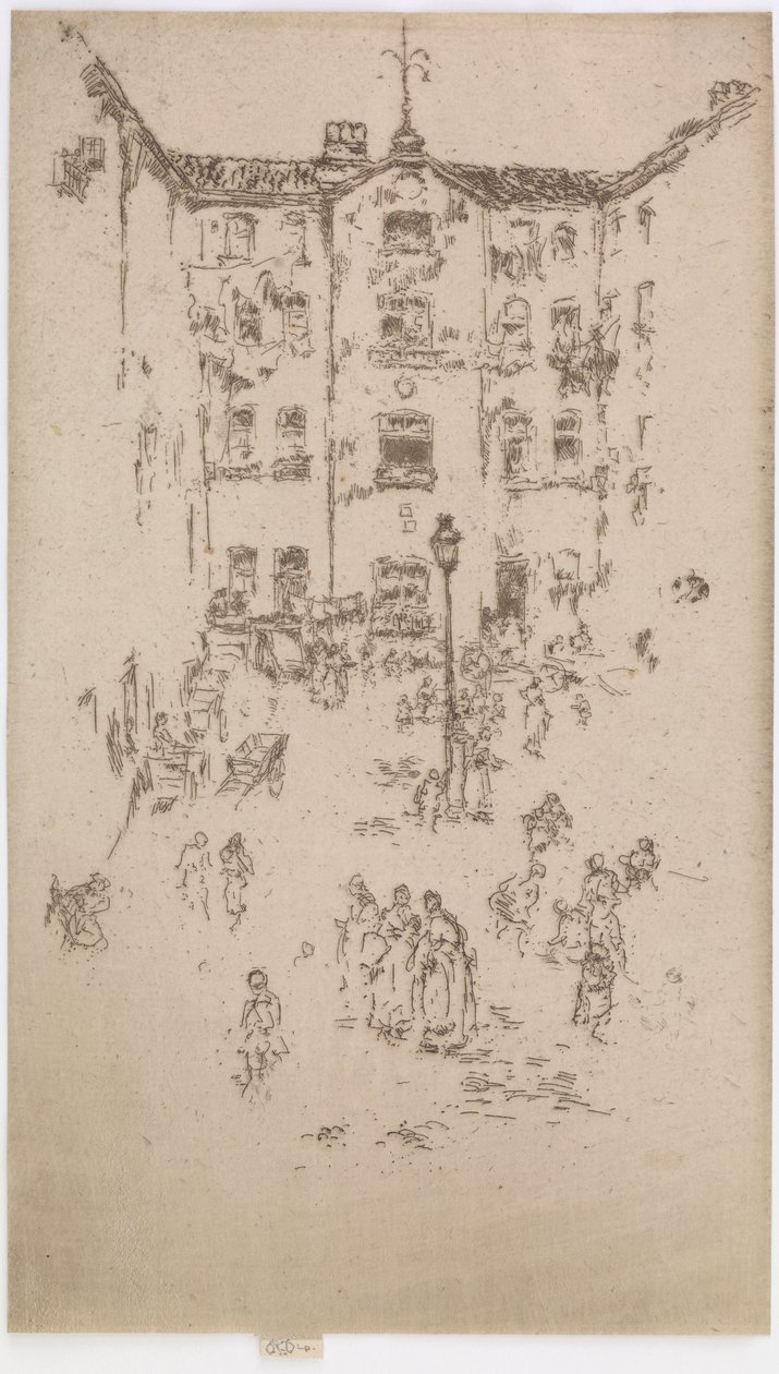 الفناء ، بروكسل ، 1887. بواسطة جيمس أبوت ماكنيل ويسلر