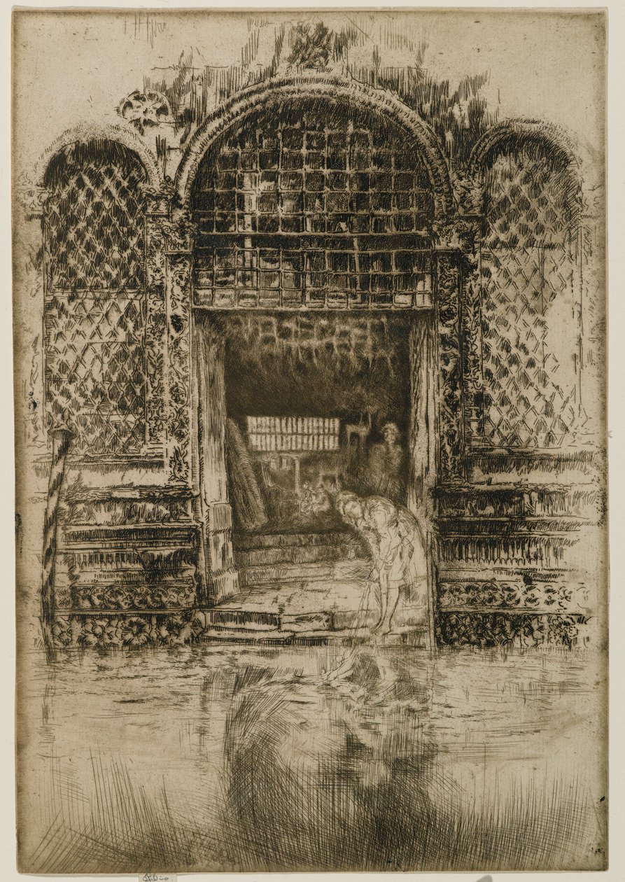 المدخل ، 1880 (النقش ونقطة الجفاف على الورق) بواسطة جيمس أبوت ماكنيل ويسلر