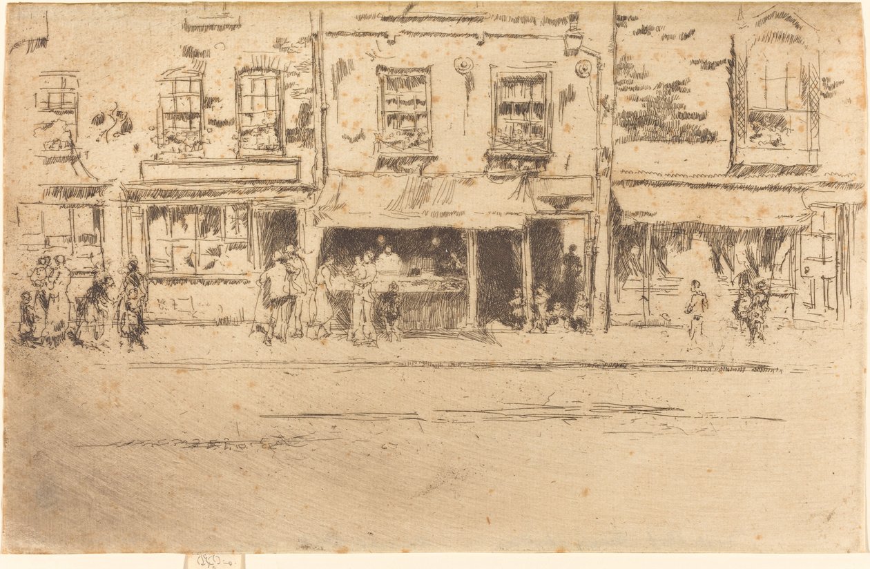 متجر الأسماك ، مشغول تشيلسي 1887. بواسطة جيمس أبوت ماكنيل ويسلر