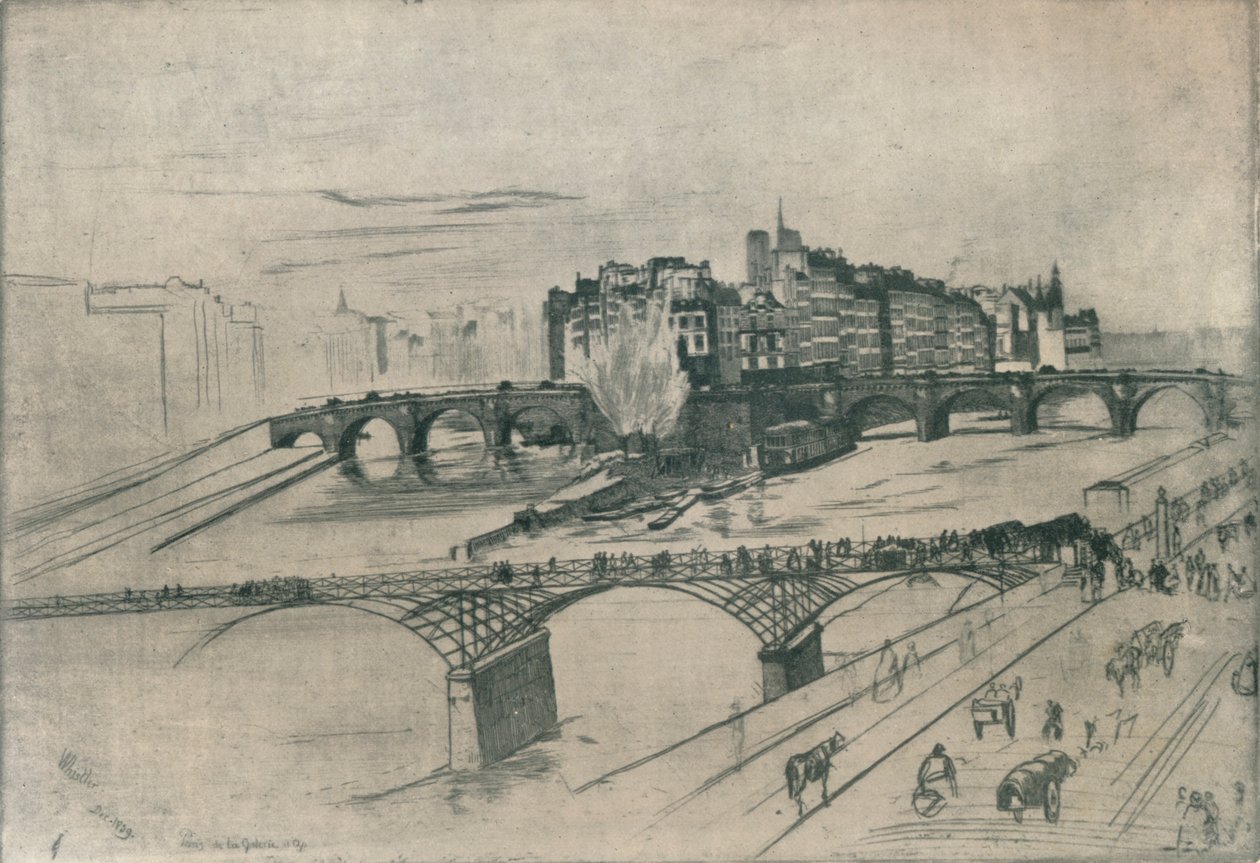 The Isle De La Cite ، باريس ، 1859 ، 1904 بواسطة جيمس أبوت ماكنيل ويسلر