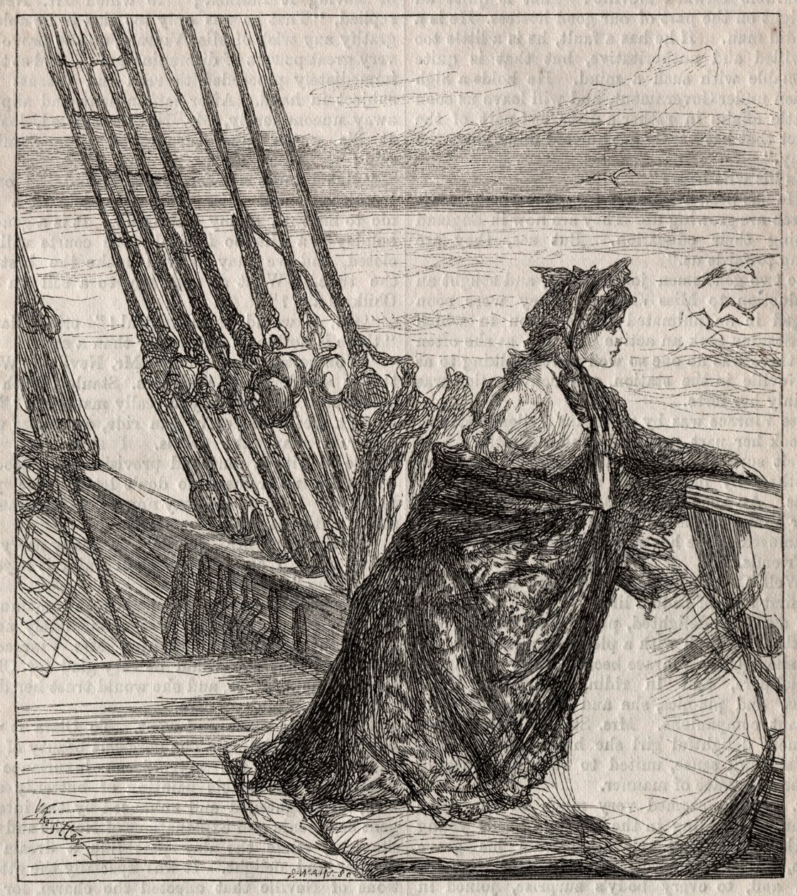 الابنة الكبرى: كلارا فينس تودع والدها ، 1862. بواسطة جيمس أبوت ماكنيل ويسلر