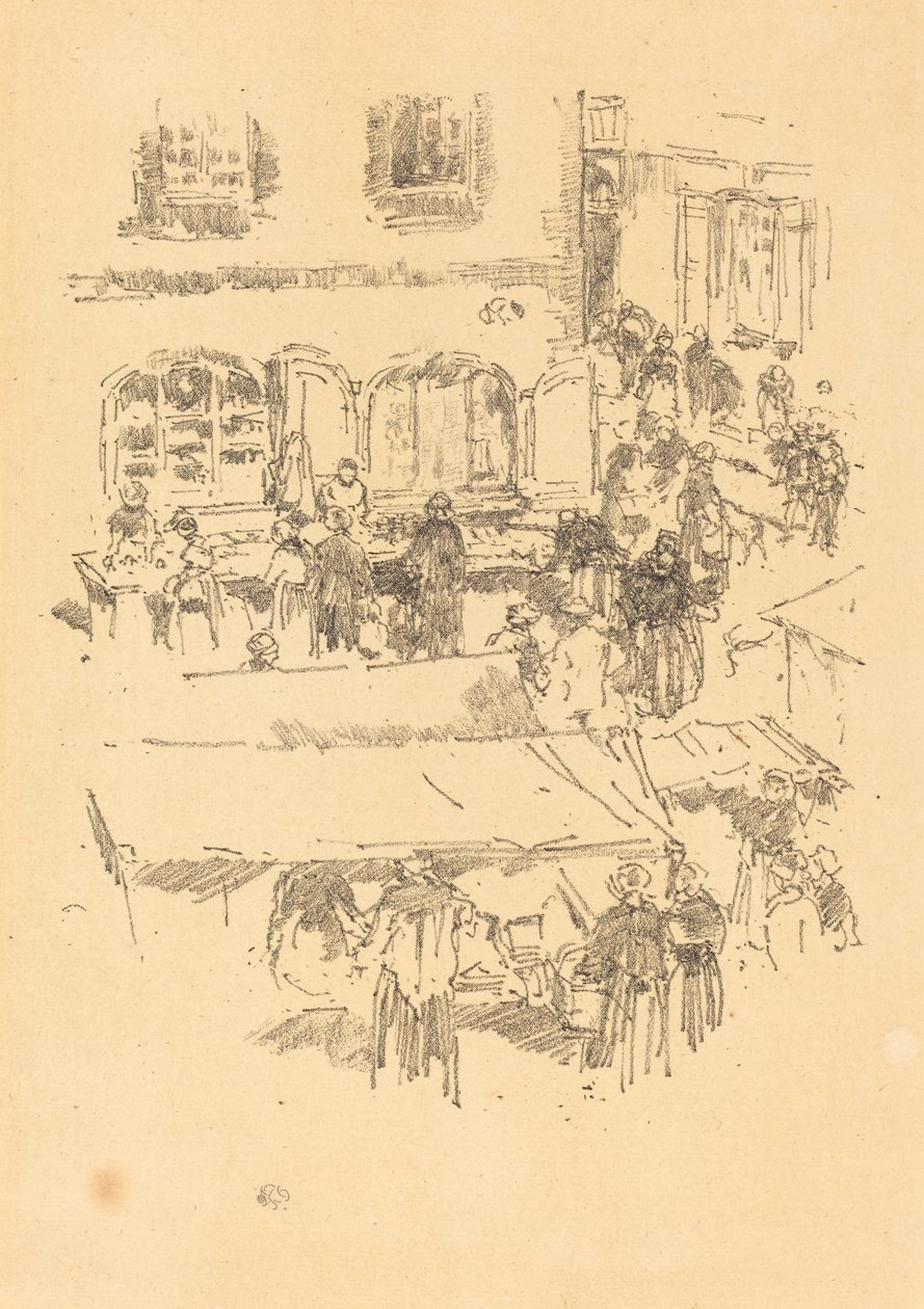 السوق ، فيتريه ، 1893. بواسطة جيمس أبوت ماكنيل ويسلر