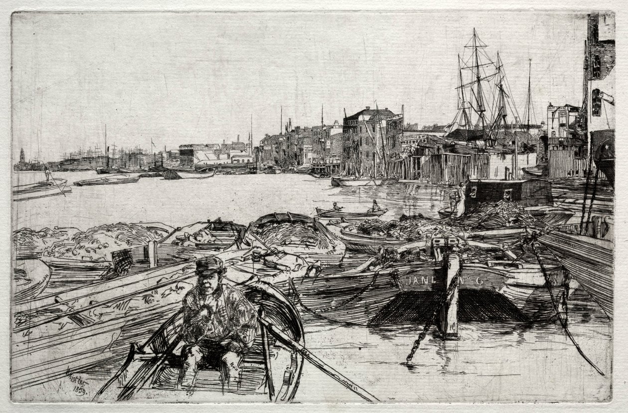 المسبح ، 1859. بواسطة جيمس أبوت ماكنيل ويسلر