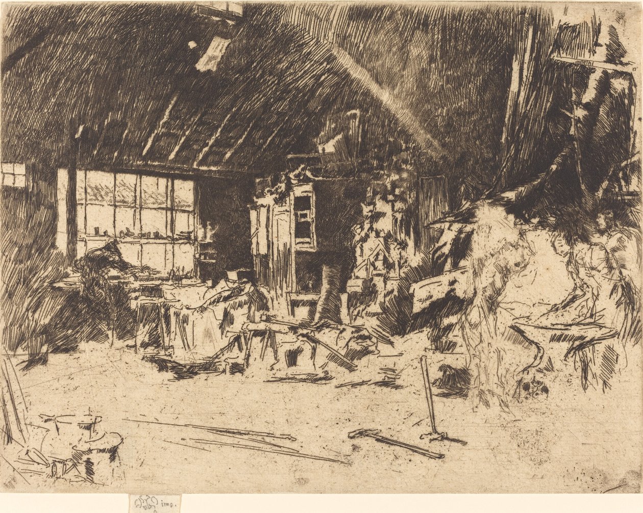 الحدادة ، ج. 1880. بواسطة جيمس أبوت ماكنيل ويسلر