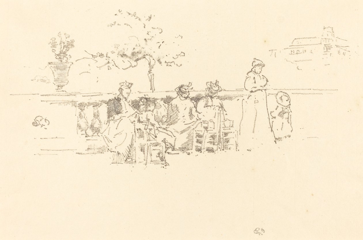 الشرفة ، لوكسمبورغ ، 1894. بواسطة جيمس أبوت ماكنيل ويسلر
