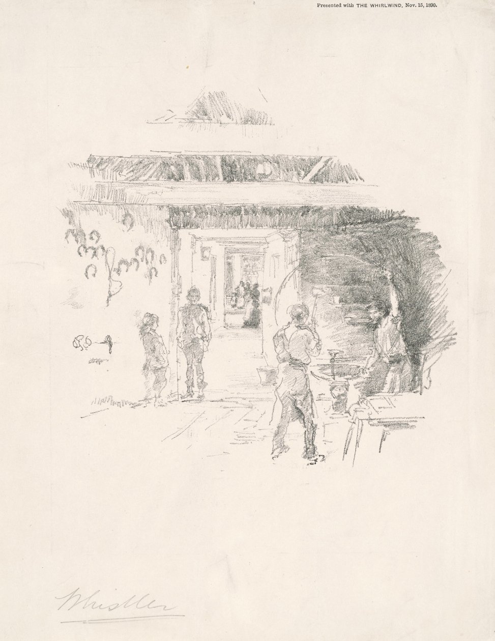 The Tyresmith ، 1890. بواسطة جيمس أبوت ماكنيل ويسلر