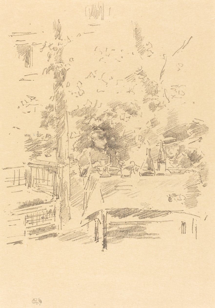 Tete-a-tete in the Garden ، 1894. بواسطة جيمس أبوت ماكنيل ويسلر