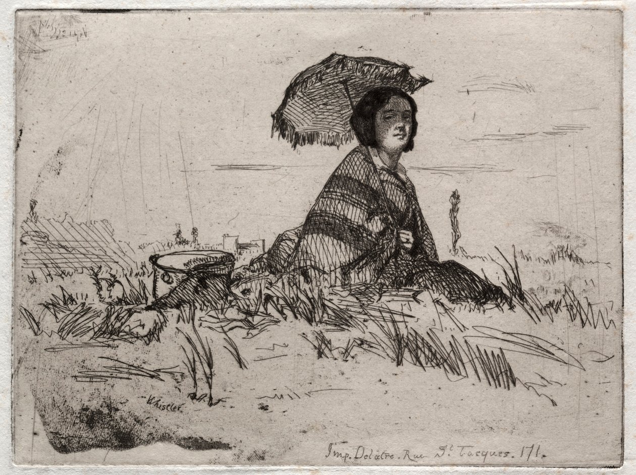 اثنا عشر حفرًا من الطبيعة: En Plein Soleil ، 1858. بواسطة جيمس أبوت ماكنيل ويسلر