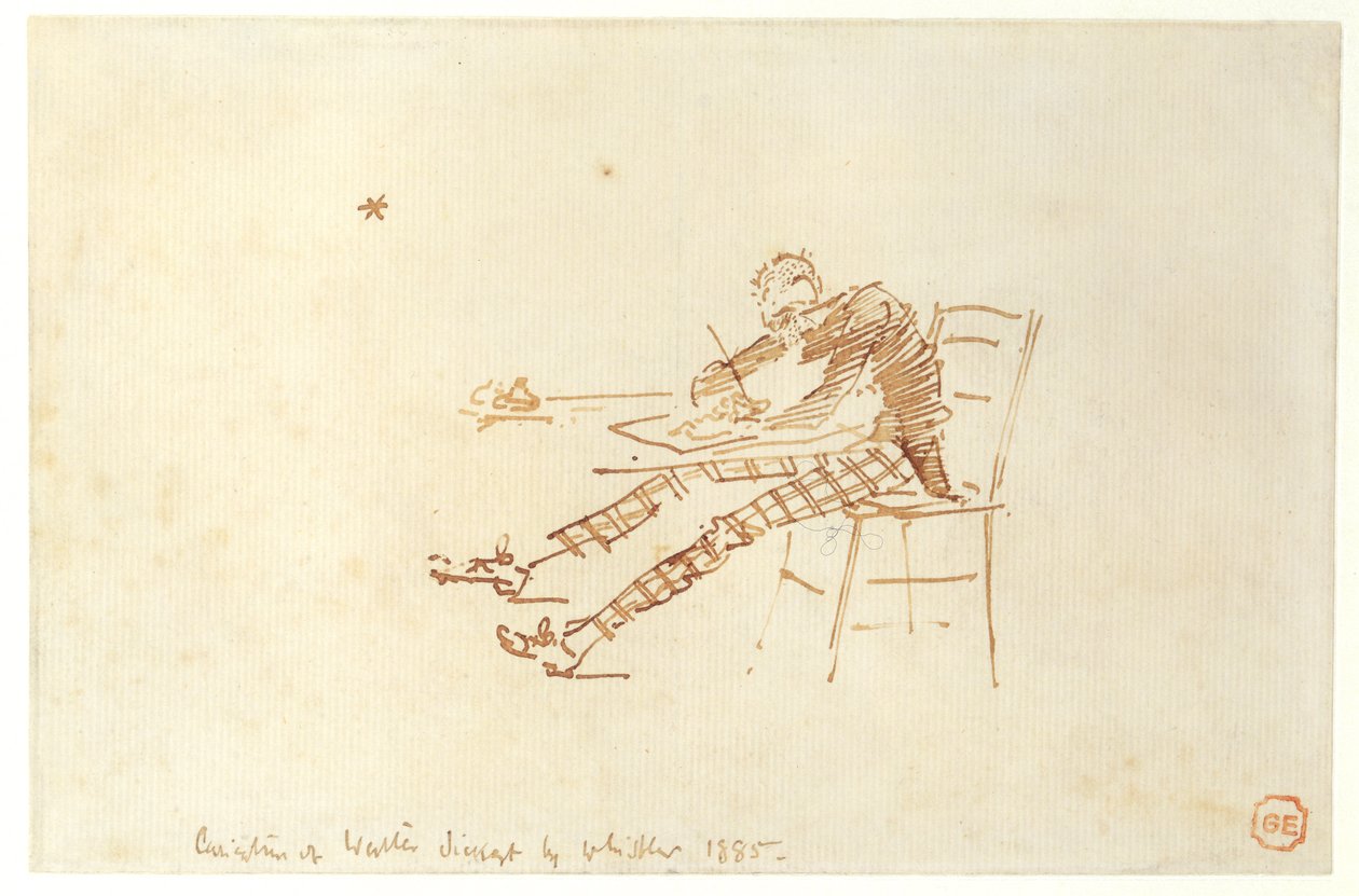 والتر سيكرت (1860-1942) رسم ، 1885 بواسطة جيمس أبوت ماكنيل ويسلر