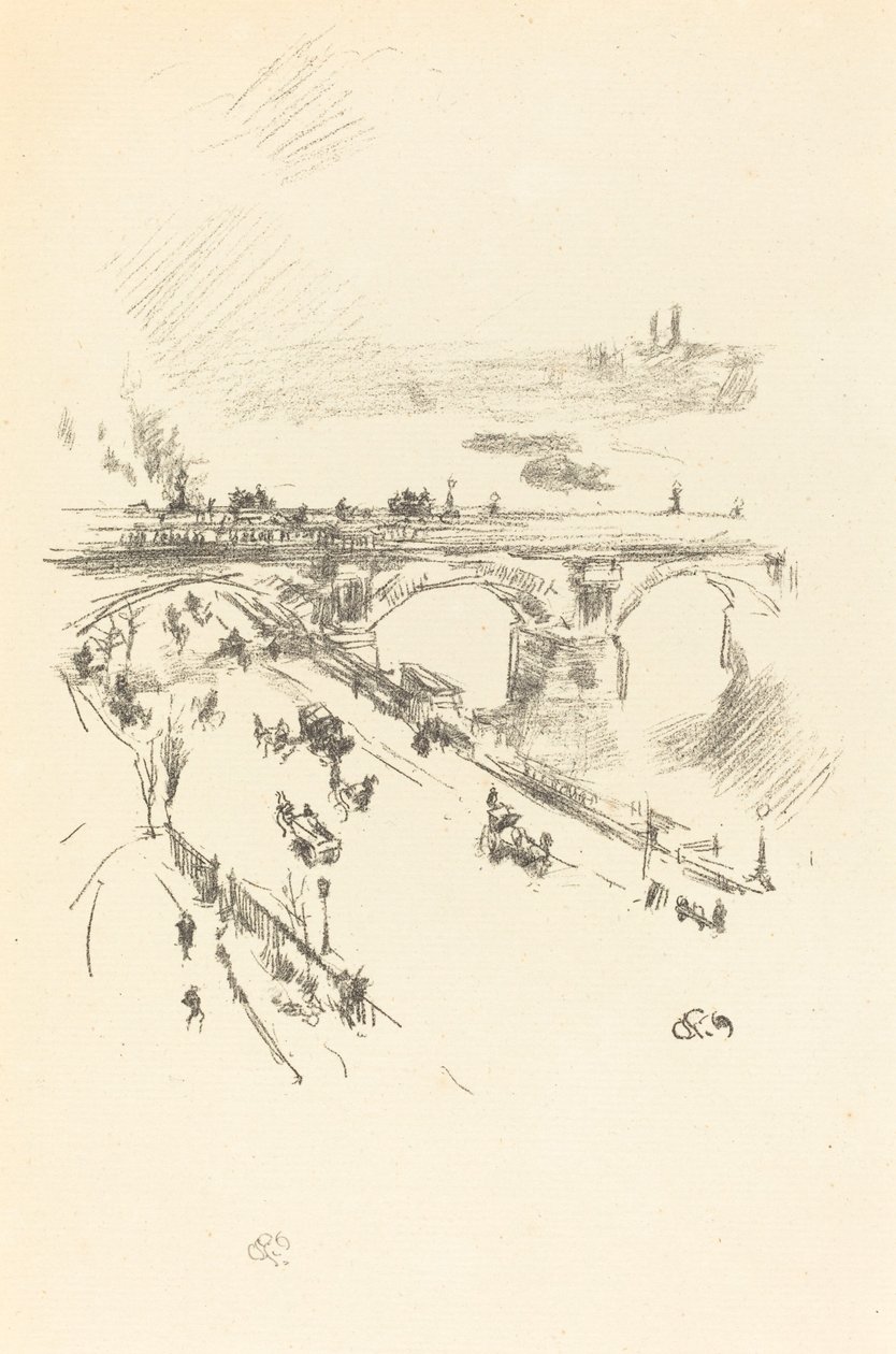 جسر واترلو ، 1896. بواسطة جيمس أبوت ماكنيل ويسلر