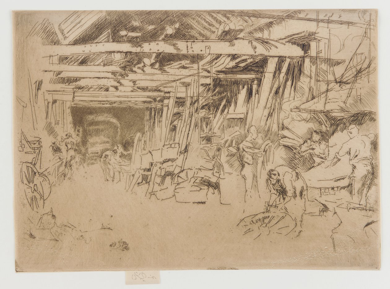 صانع عجلات ، 1879-1880. بواسطة جيمس أبوت ماكنيل ويسلر